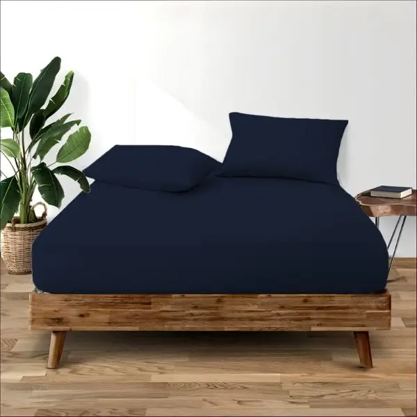 Egyptian Cotton Fitted sheet Navy