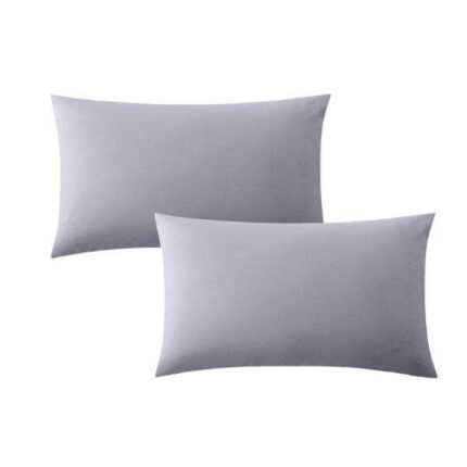 Cotton Housewife Pillow Cases Silver