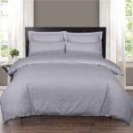 Silver Egyptian Cotton Quilted Duvet Bedding