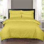 yellow Egyptian cotton duvet cover