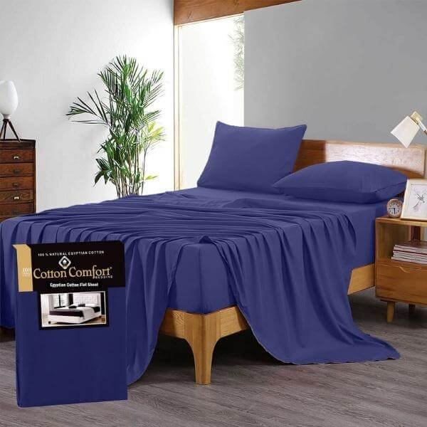 400 Thread Count 100% Egyptian Cotton Flat Sheet Single Small Double King 