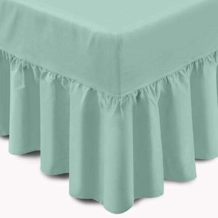 Egyptian Cotton Valance Sheet Duck Egg