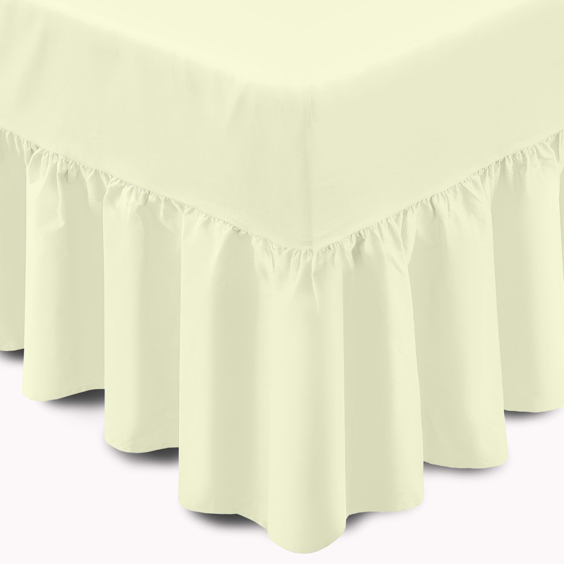 Egyptian Cotton Valance Sheet in Cream Color
