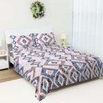 Printed Single Flat Sheet Bed Set | Cozy Single Flat Sheet with Pillowcase | Strong, Lightweight & Easy Care Bedding
