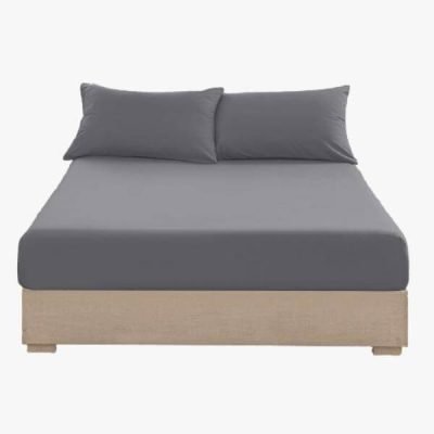 Egyptian Cotton Fitted Sheet- 35cm- Grey